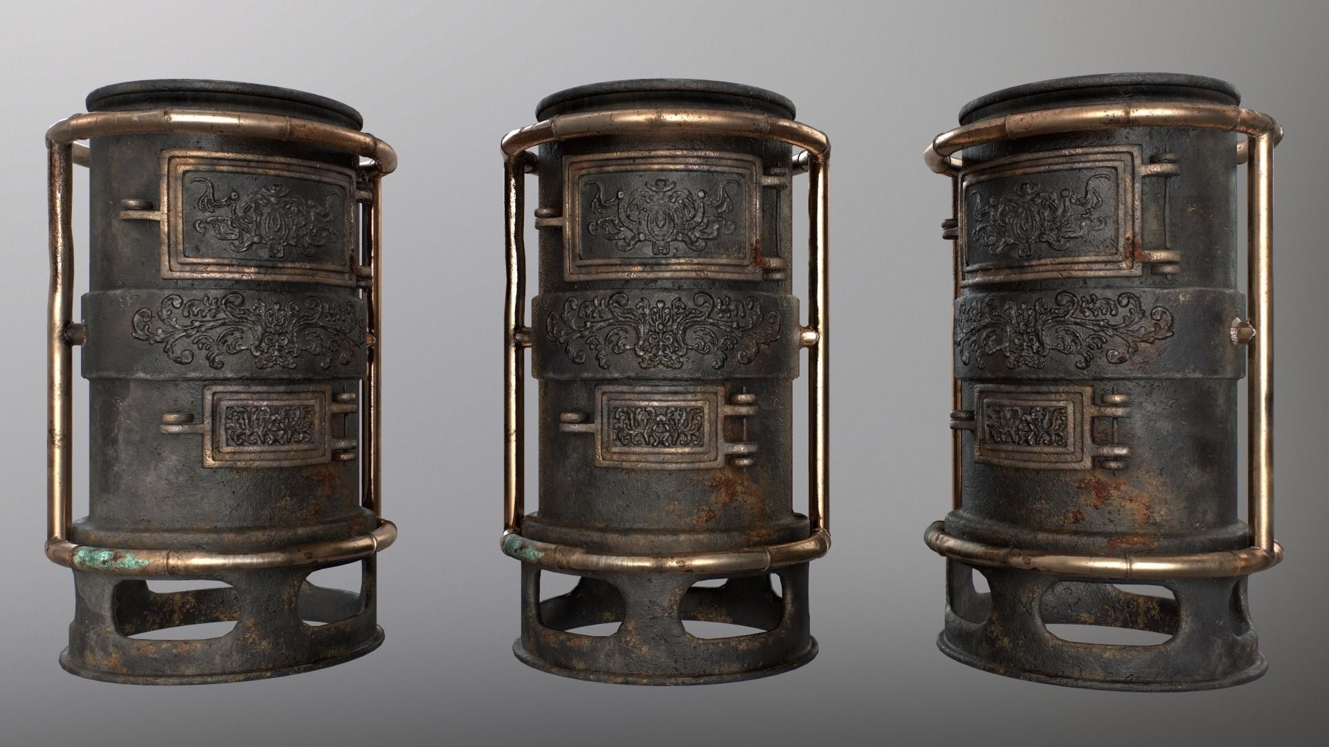 Forge Alchemy Stove  Low-poly 3D model_6