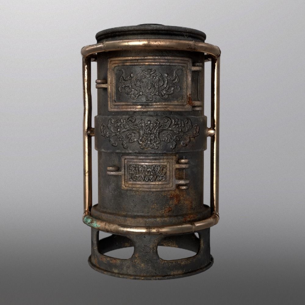 Forge Alchemy Stove  Low-poly 3D model_15