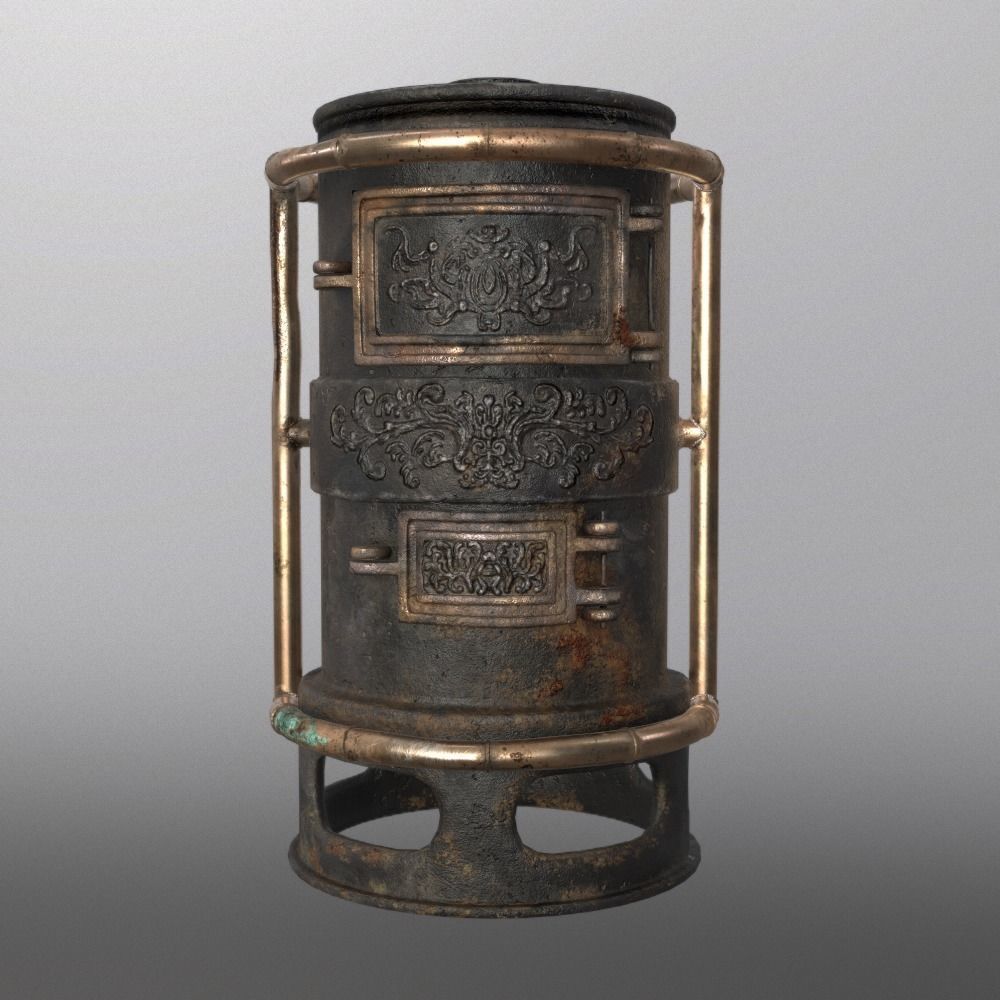 Forge Alchemy Stove  Low-poly 3D model_19