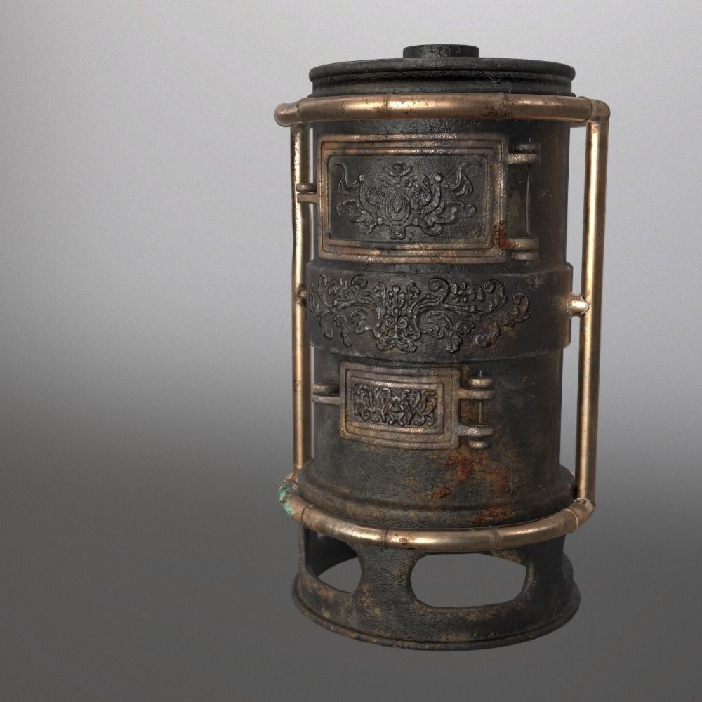 Forge Alchemy Stove  Low-poly 3D model_21
