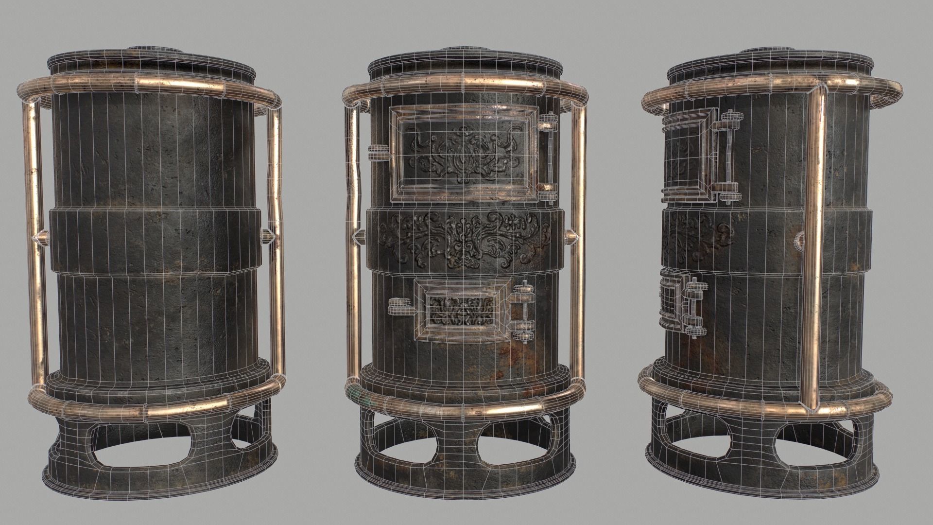 Forge Alchemy Stove  Low-poly 3D model_7