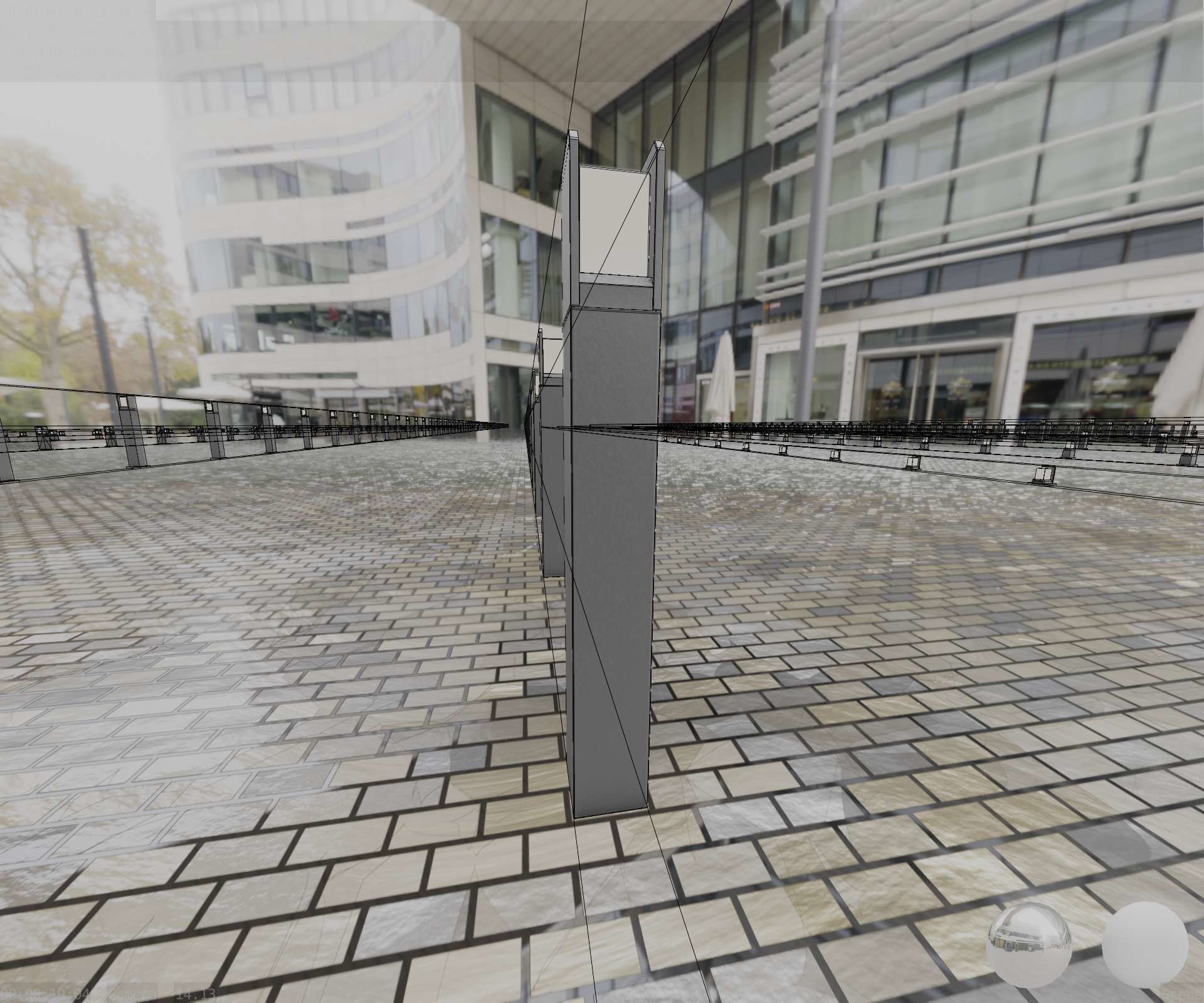 Street Light 8 Bollard 900mm Basic Version 4 Low-poly 3D model_64