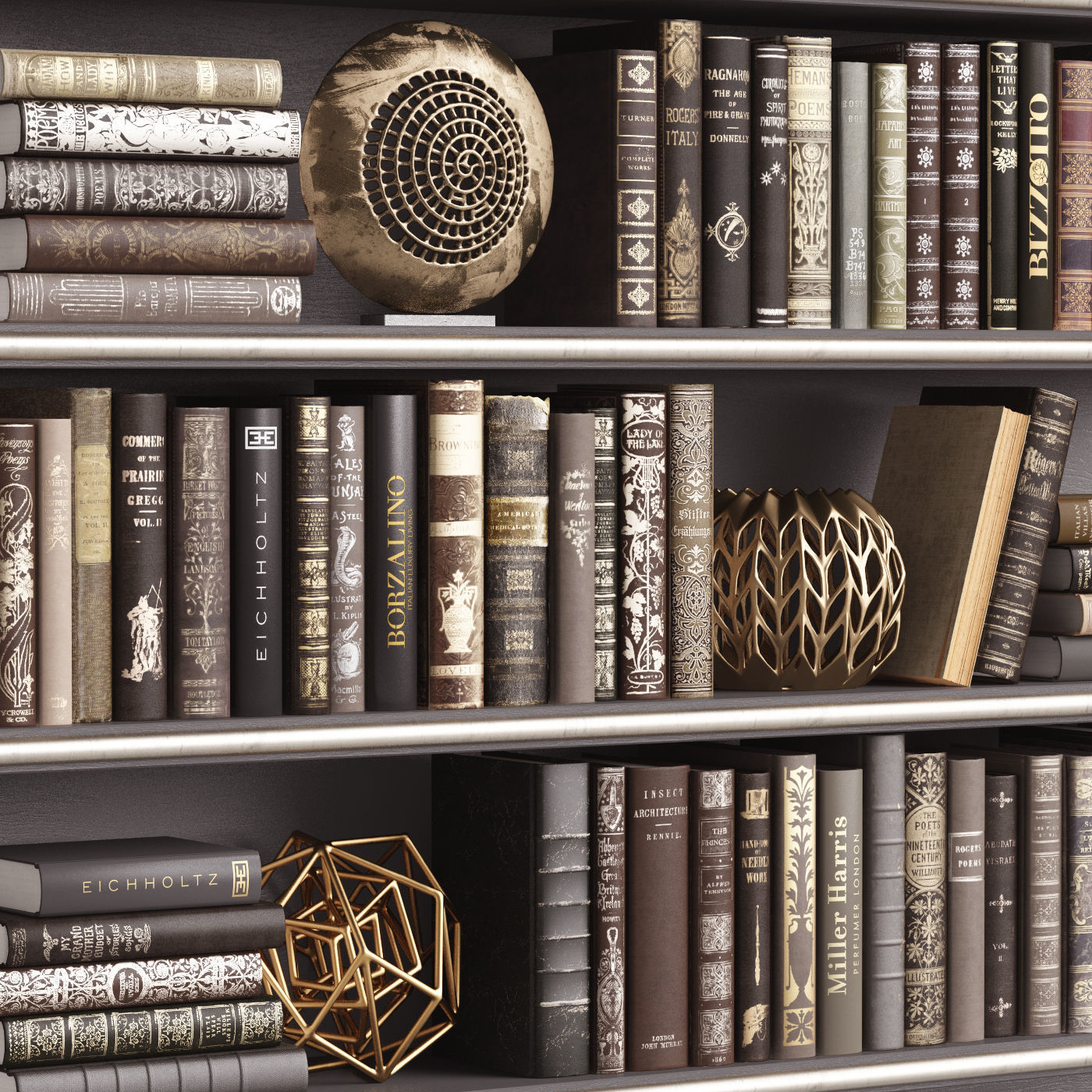 Classic Books 04 3D model_2