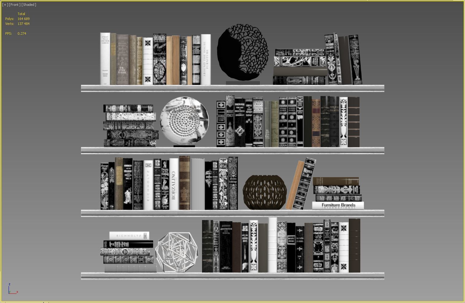 Classic Books 04 3D model_5