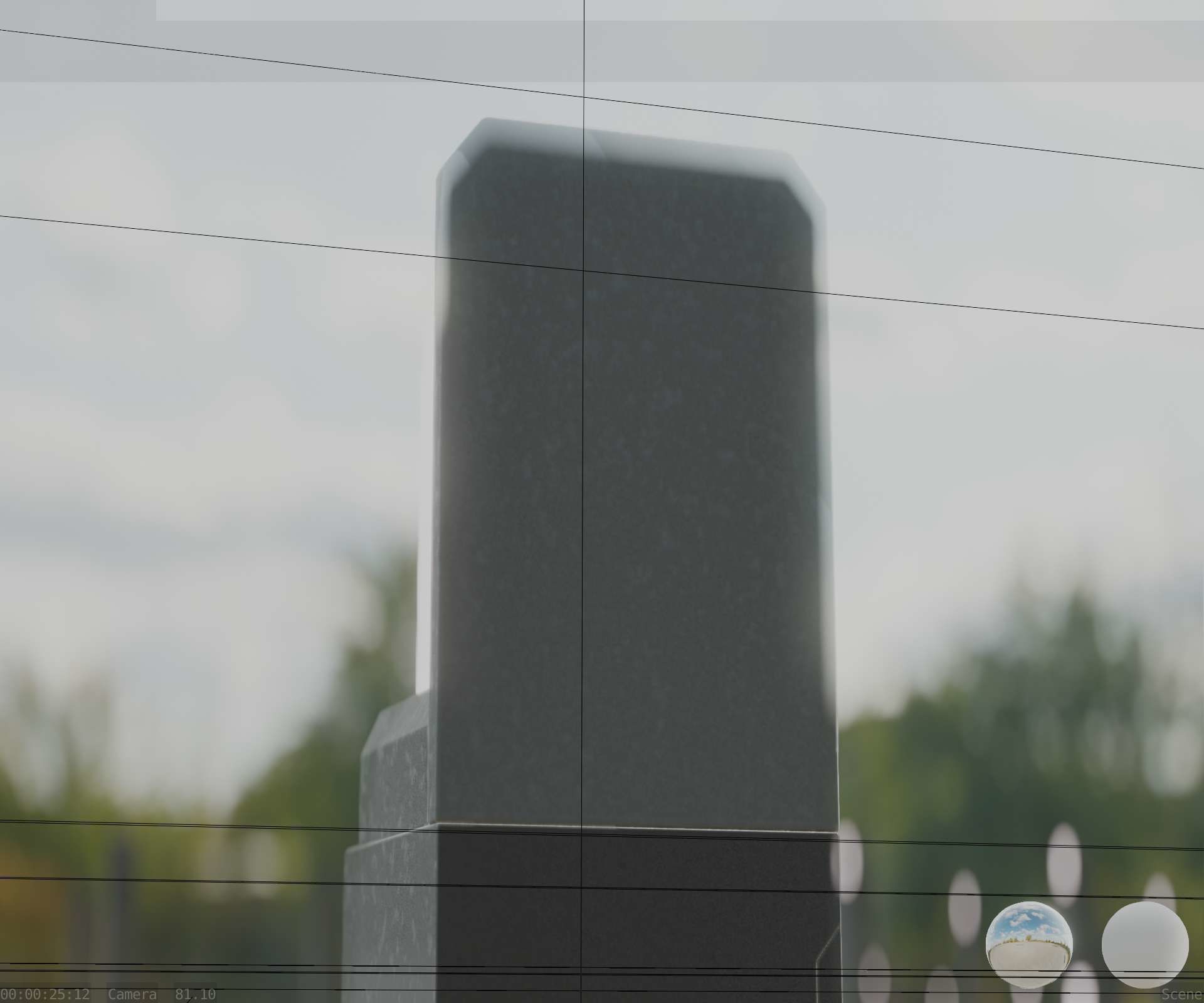 Street Light 8 Bollard 350 mm Basic Version 2 Low-poly 3D model_15