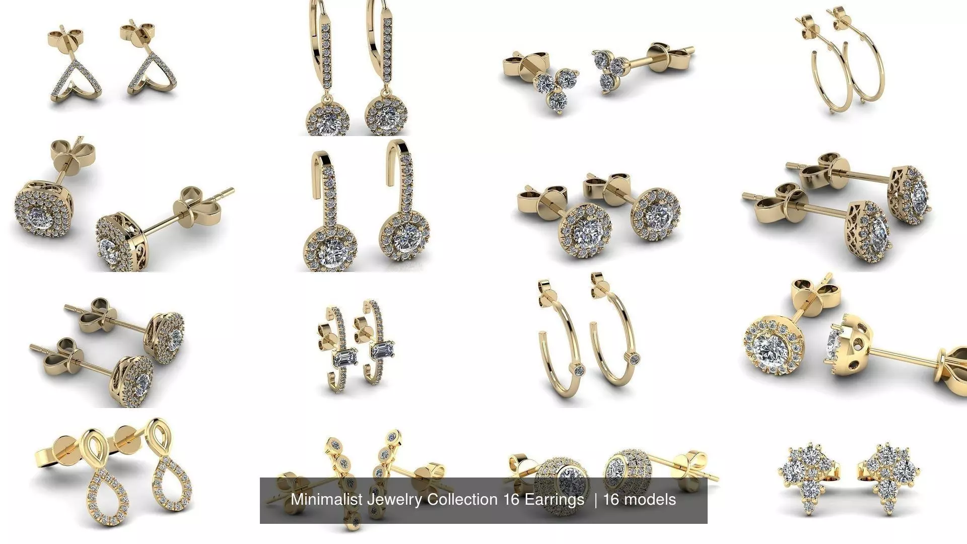 Minimalist Jewelry Collection 16 Earrings  _0