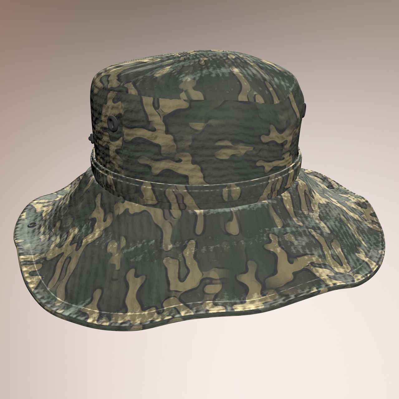 The Safari Hat Package 3D model_10