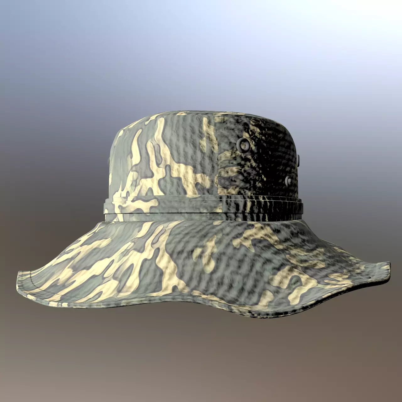 The Safari Hat Package 3D model_0
