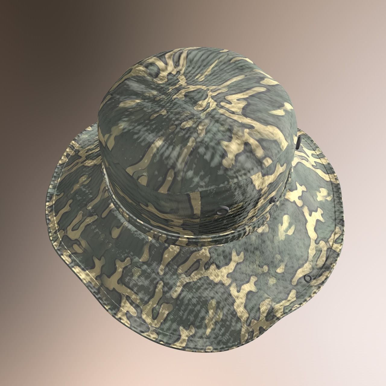 The Safari Hat Package 3D model_12