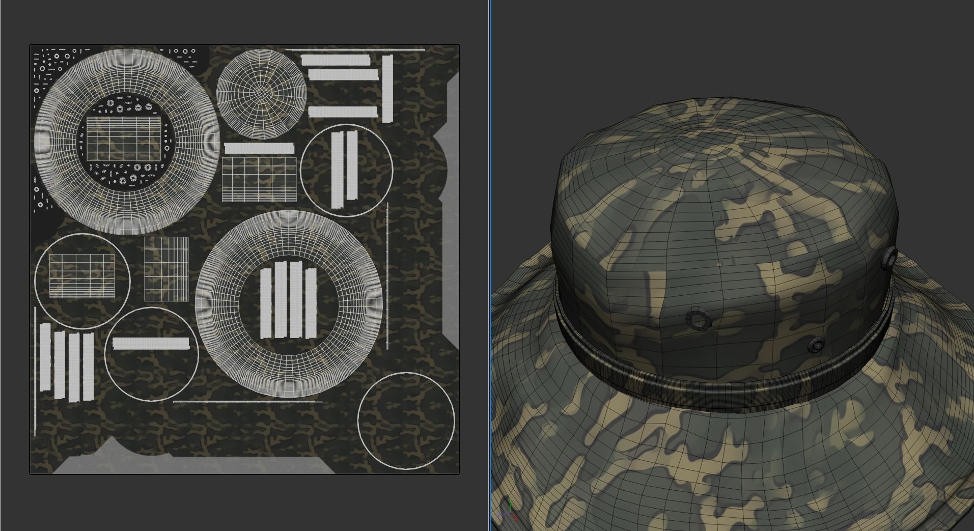 The Safari Hat Package 3D model_7