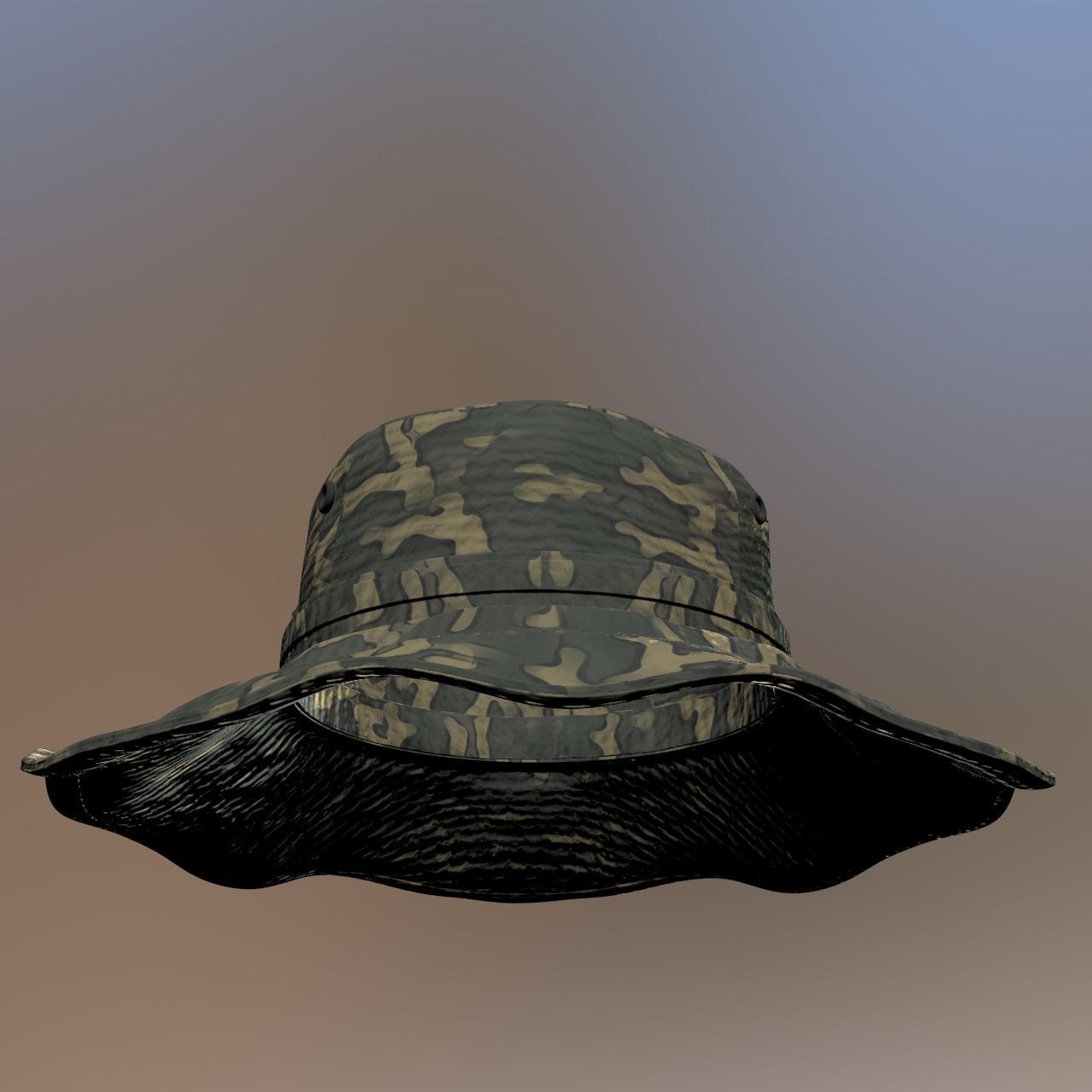 The Safari Hat Package 3D model_11