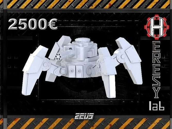 Heresylab - Zeus Tank 3D print model