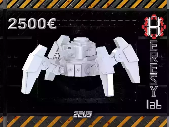 Heresylab - Zeus Tank 3D print model