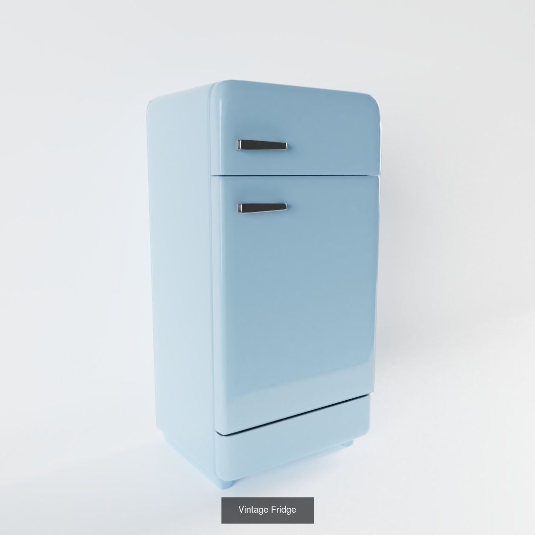 Vintage Kitchen 3D Model Collection_9