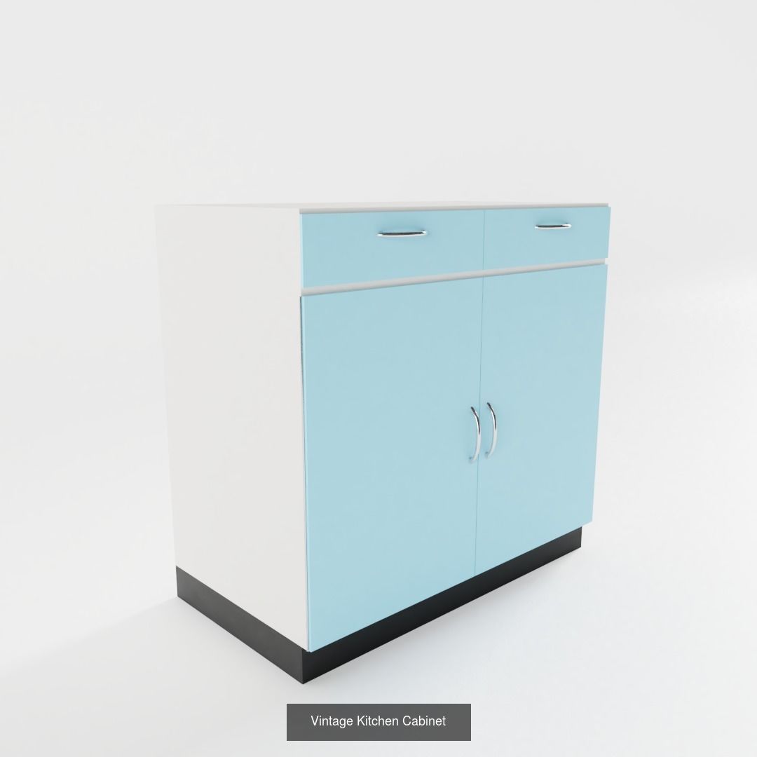 Vintage Kitchen 3D Model Collection_4