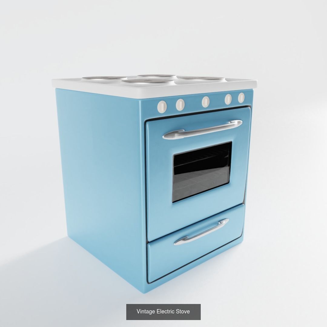 Vintage Kitchen 3D Model Collection_8