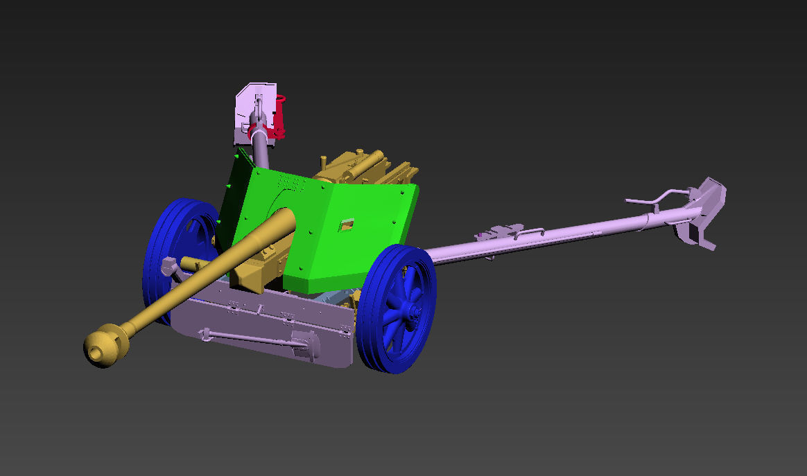 German artillery 3D print model_12