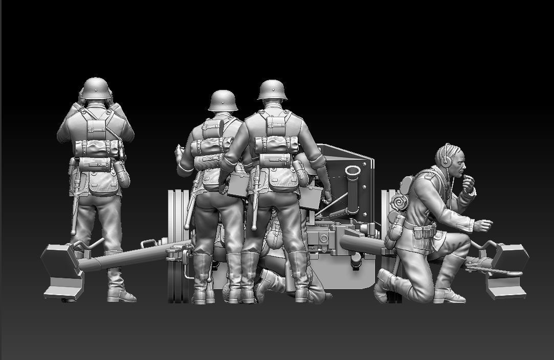 German artillery 3D print model_26