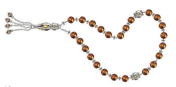  Rosary luxury Islamic prayer or pedant-necklace  3D print model