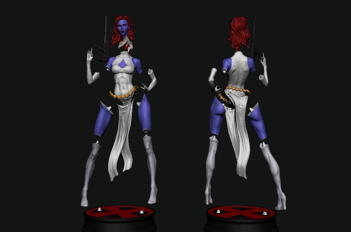 X-Men  Mistique  3D print model_3