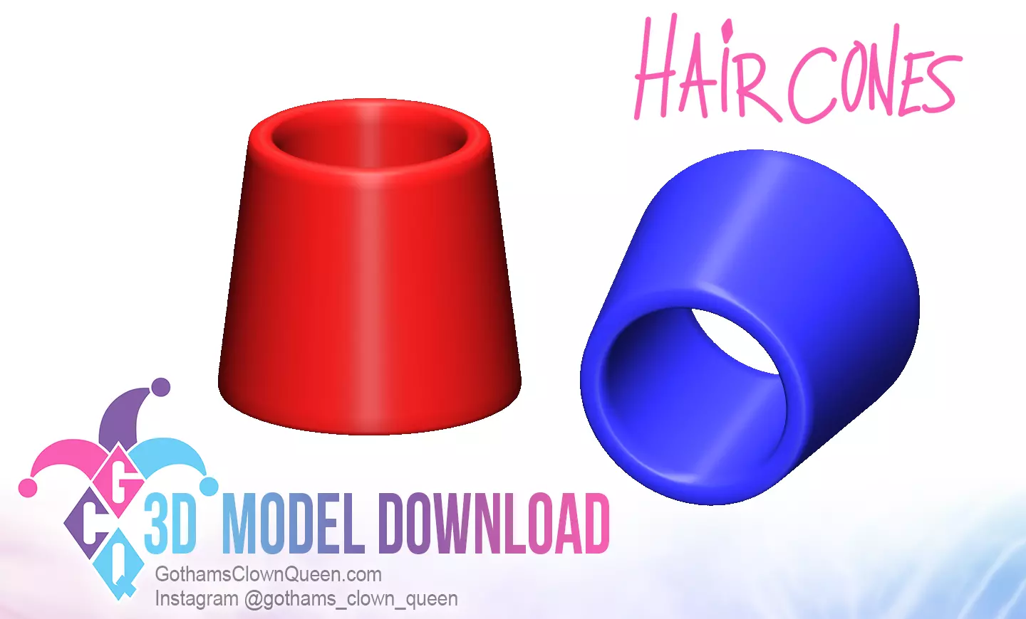Cosplay Hair Cone 3D print model