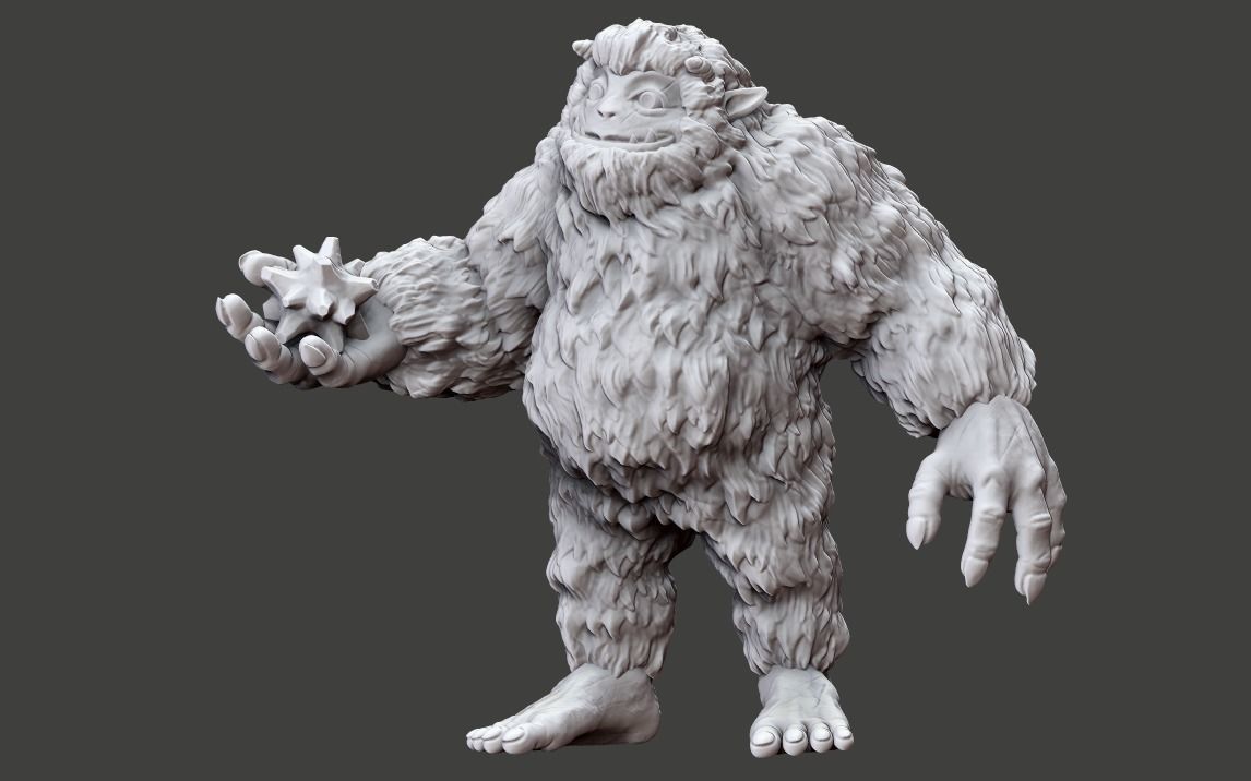 Bumble The Abominable Snowman 3D print model_1