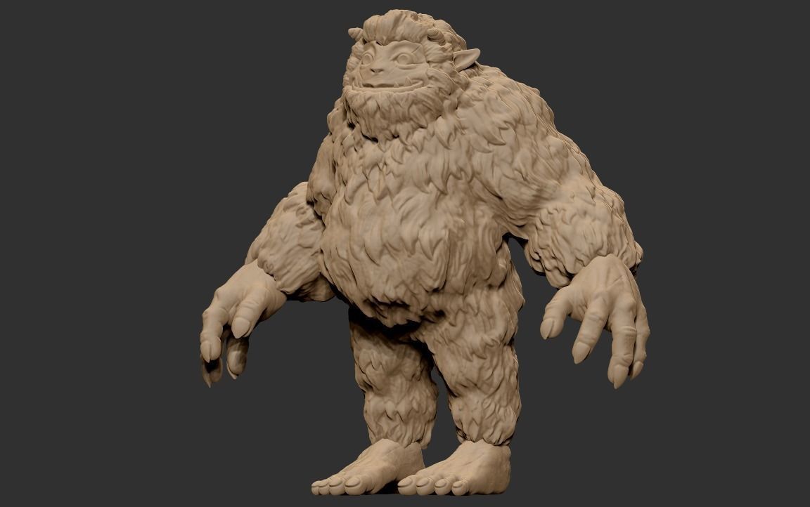 Bumble The Abominable Snowman 3D print model_7