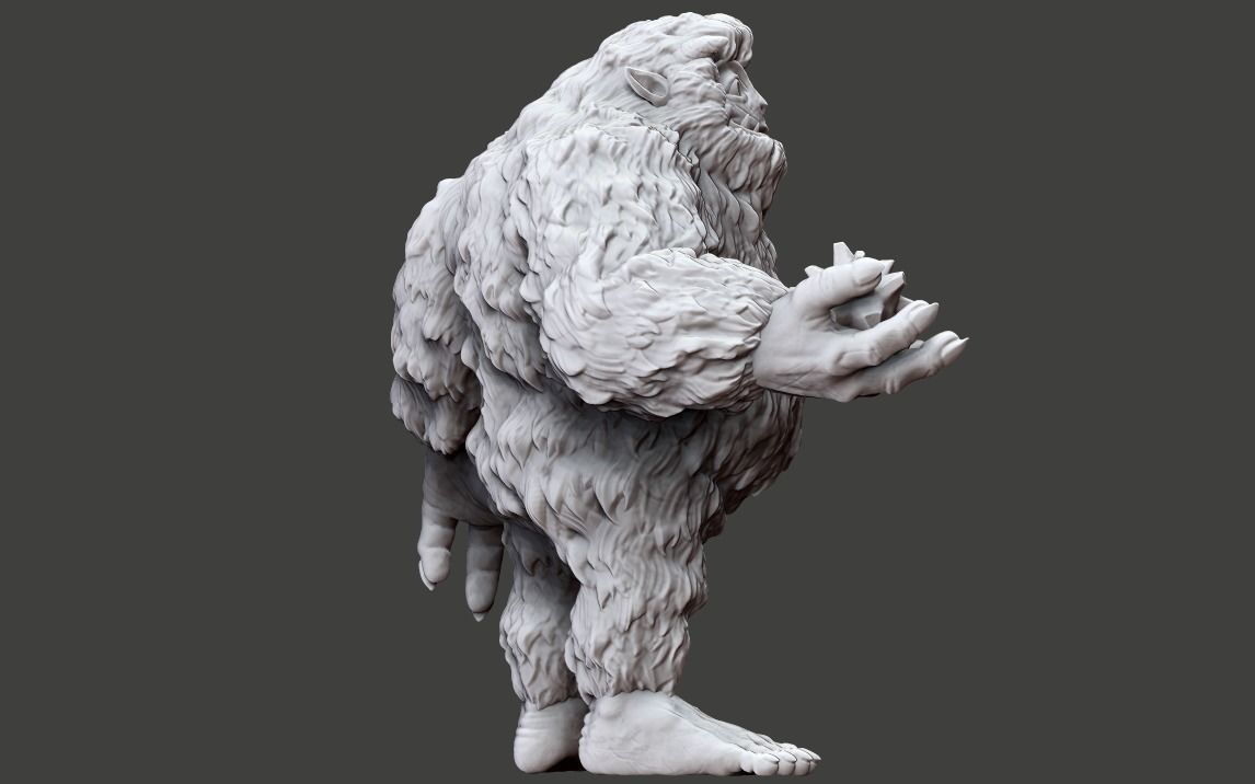 Bumble The Abominable Snowman 3D print model_5