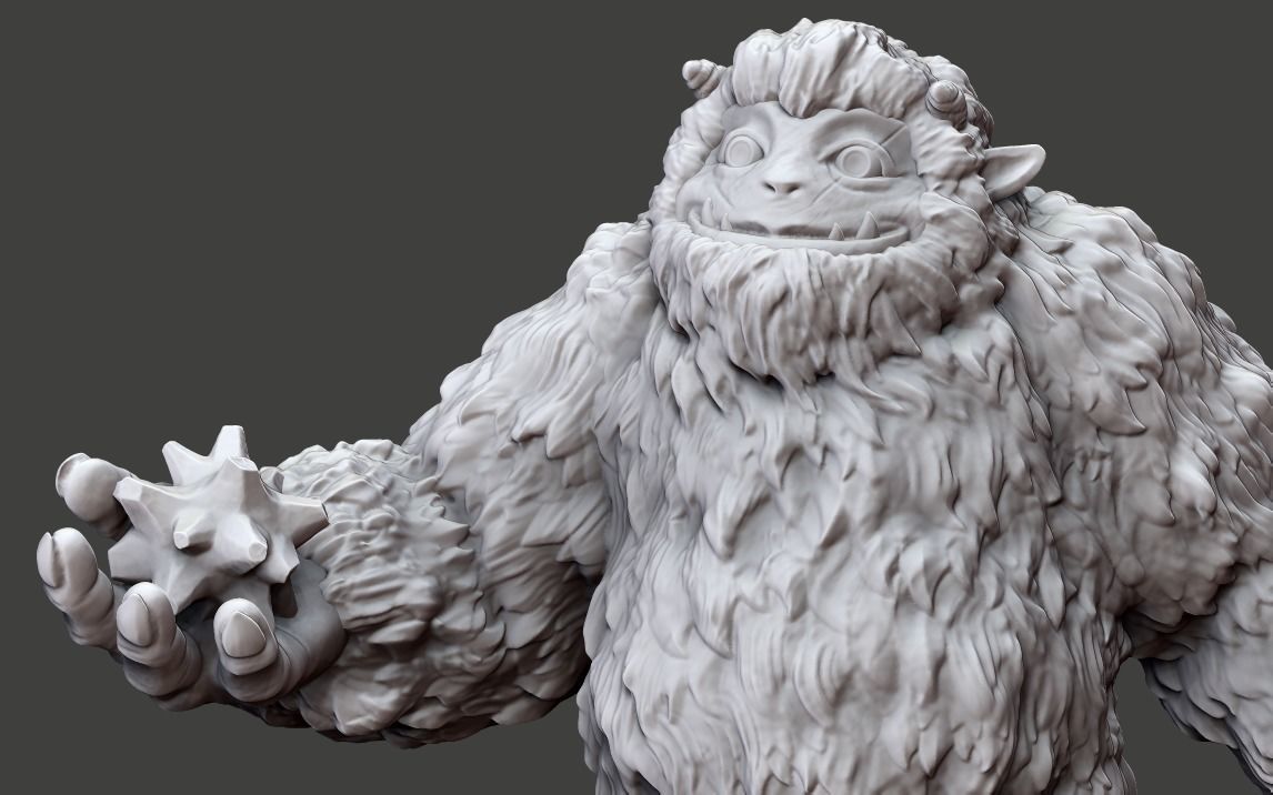 Bumble The Abominable Snowman 3D print model_2