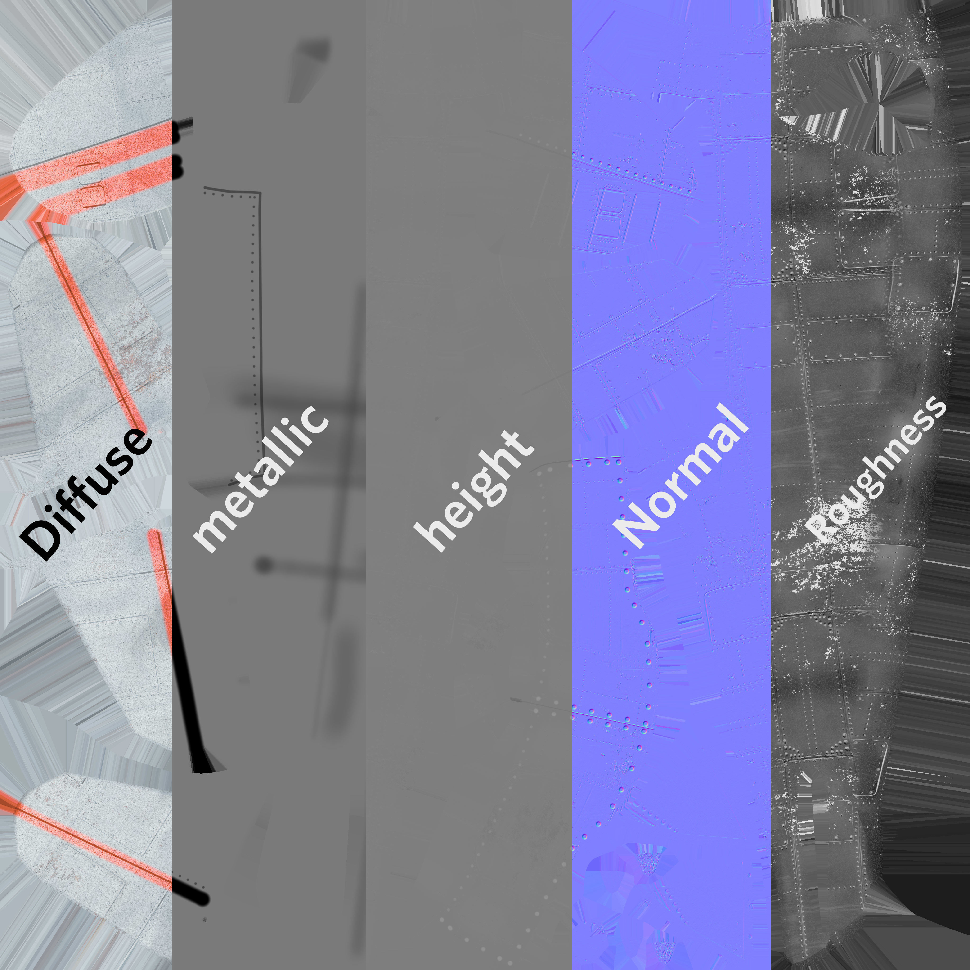 Light aircraft Curtiss f13c Low-poly 3D model_15