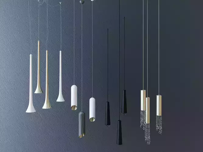 lamp droplight Low-poly 3D model