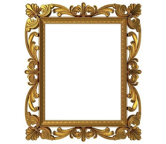 Carved Picture Frame 3D model