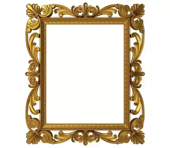 Carved Picture Frame 3D model