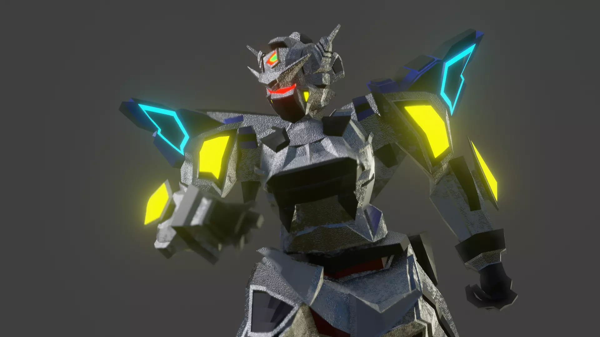 GN-001 Gundam Prototype Rigged Free 3D model_0