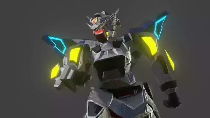 GN-001 Gundam Prototype Rigged Free 3D model