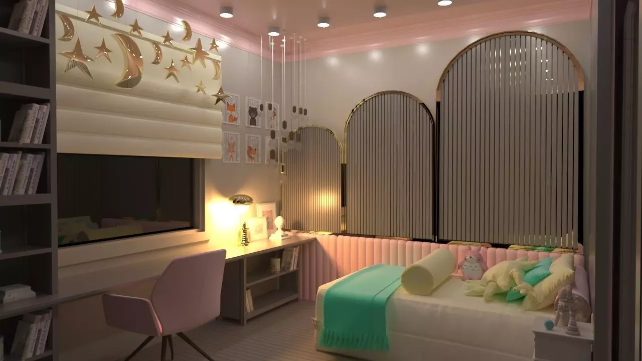 Childroom Free low-poly 3D model