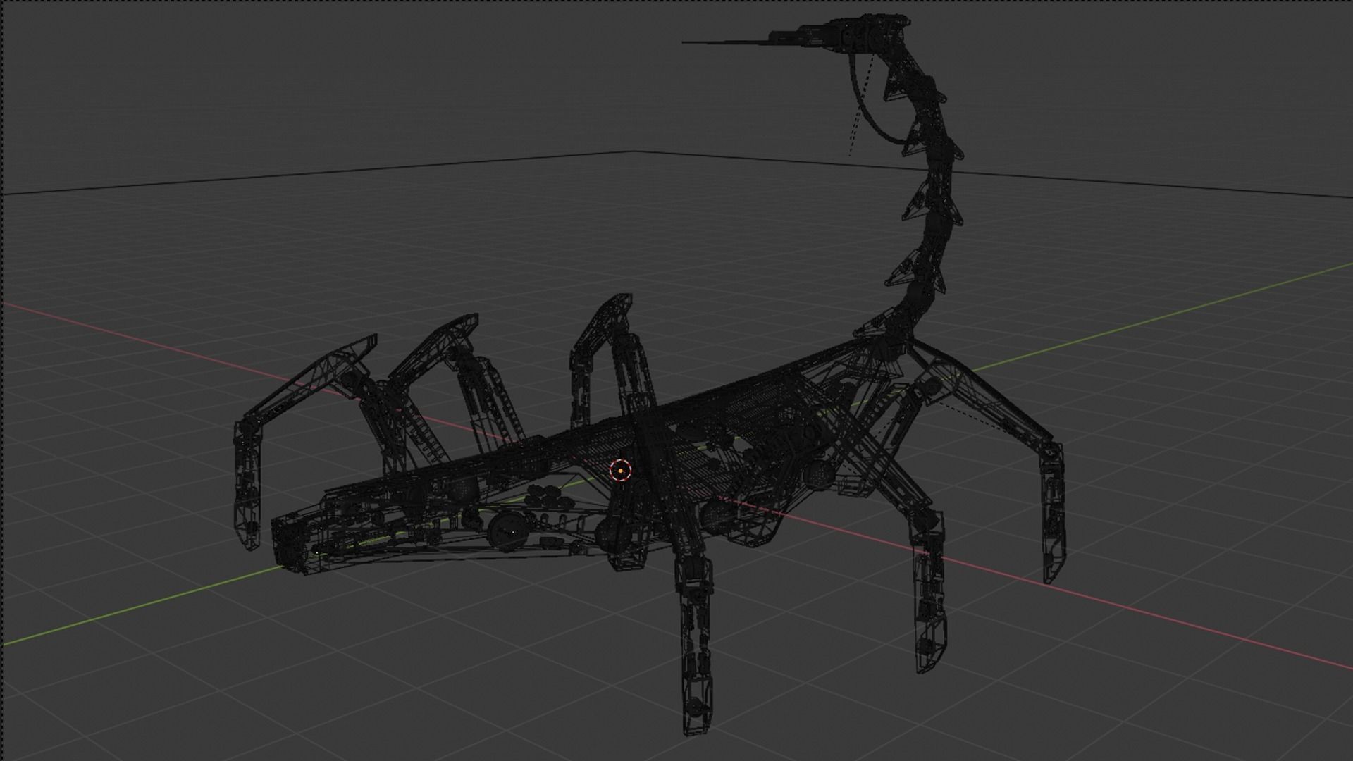 Scorpion Robot 3D model_2