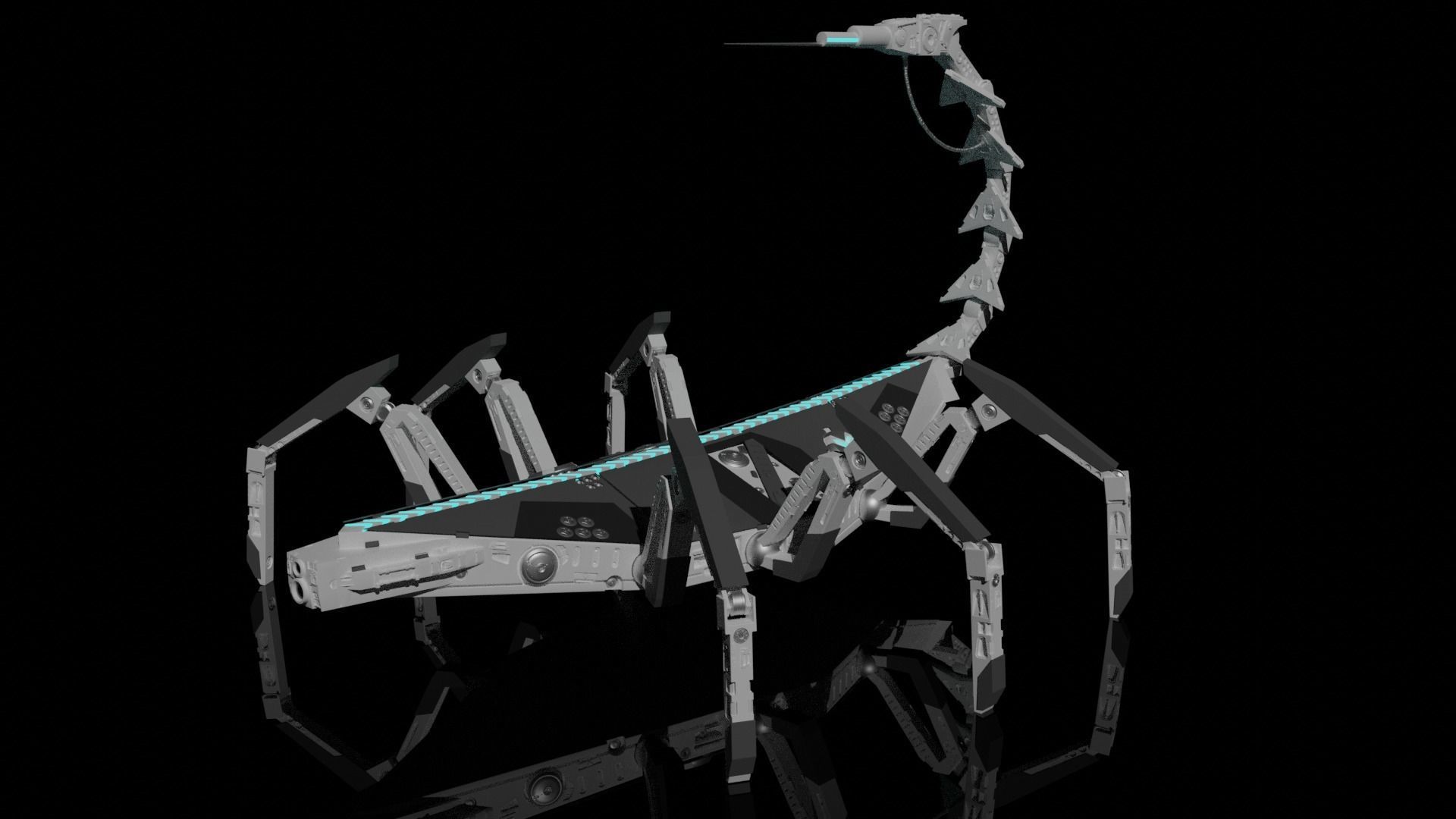 Scorpion Robot 3D model_1