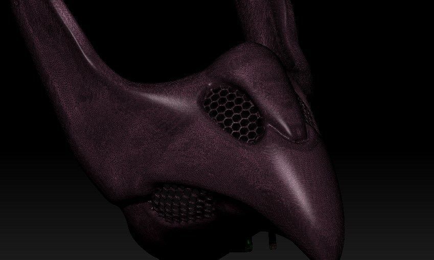 Plague Doctor Cyberpunk Mask 3D print model_16