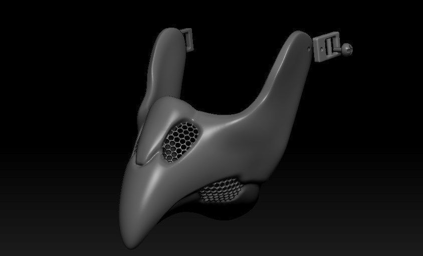 Plague Doctor Cyberpunk Mask 3D print model_13