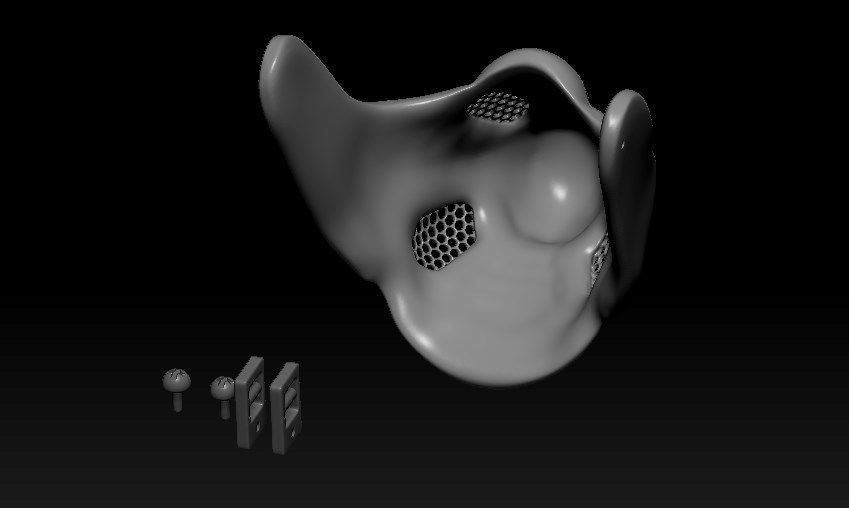 Plague Doctor Cyberpunk Mask 3D print model_12