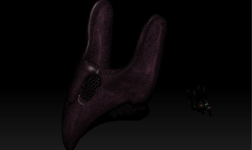 Plague Doctor Cyberpunk Mask 3D print model_22