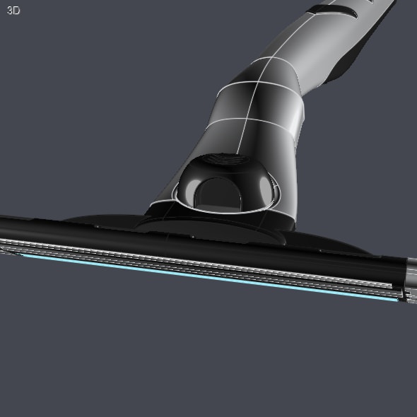 Detailed Gillette Mach 3 Razor cad model 3D model_2