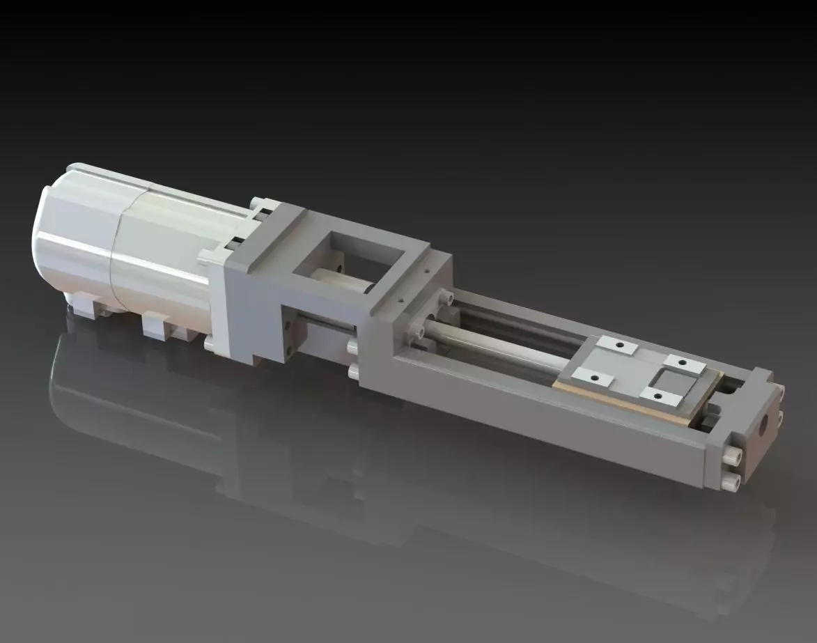 Servo Linear Actuator 3D model_0