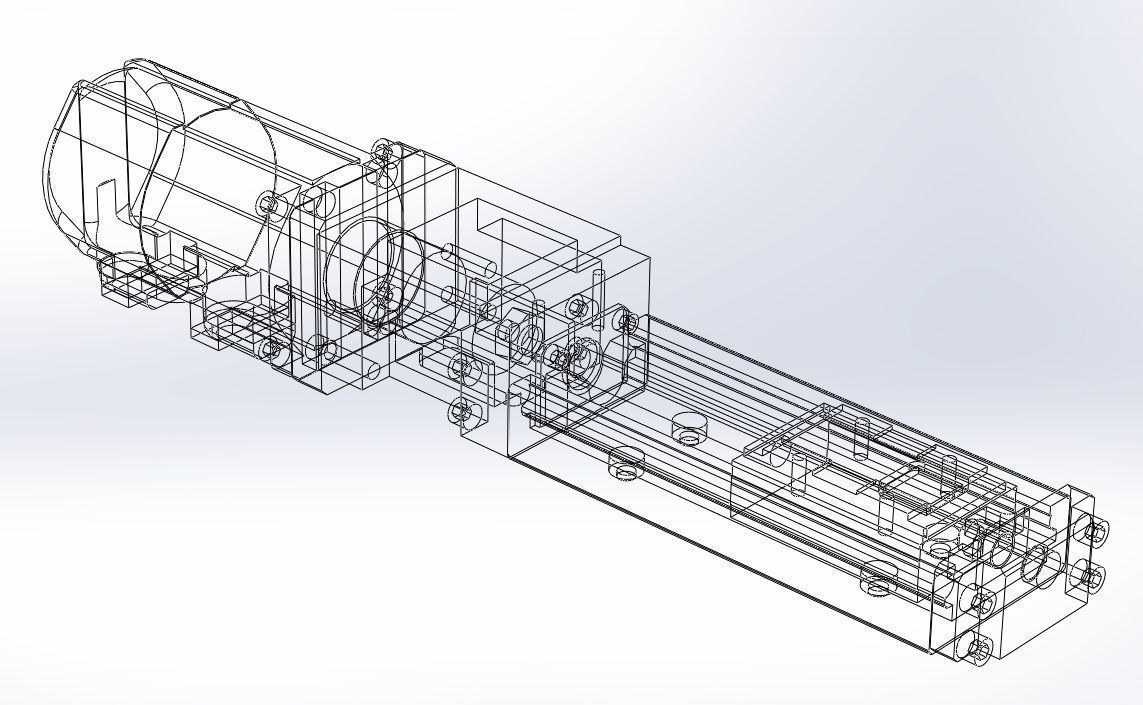 Servo Linear Actuator 3D model_2