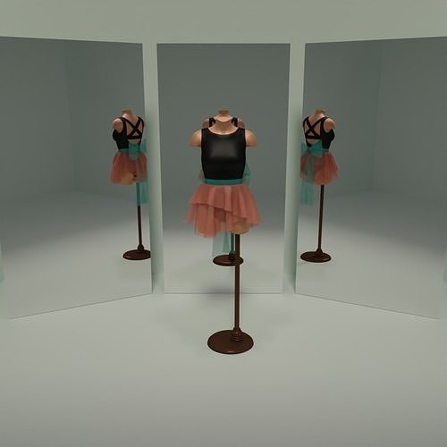Ballet Bow Free 3D model