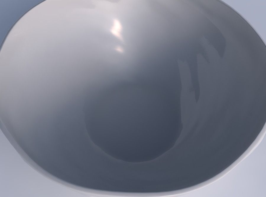 Bowl wide with bubbles 3D print model_1