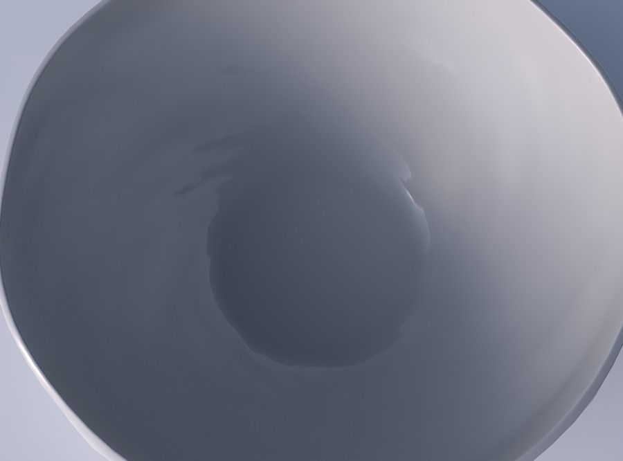 Bowl wide with bubbles 3D print model_2