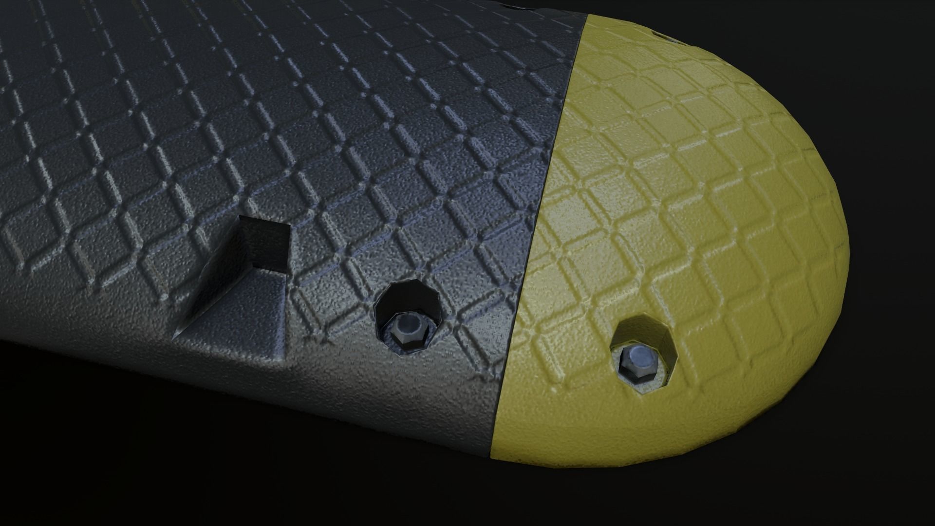 Traffic Speed Bump PBR Game-ready Low-poly 3D model_11