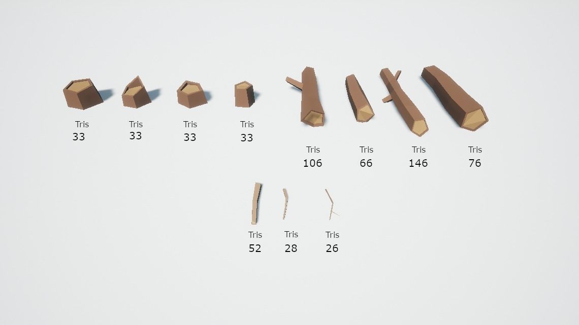 Low poly nature environment pack Low-poly 3D model_12